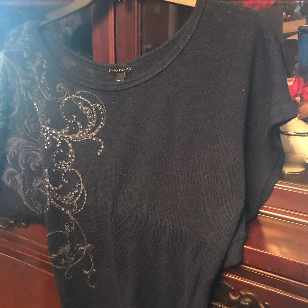 Fang sweater with added design and sparkle size XS